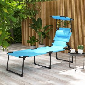 Outdoor Lounge Chair (Option: Light Blue-850x160x710 mm)