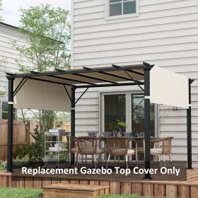 2 Pcs Pergola Replacement Canopy (Option: Cream White-350x320x80 mm)